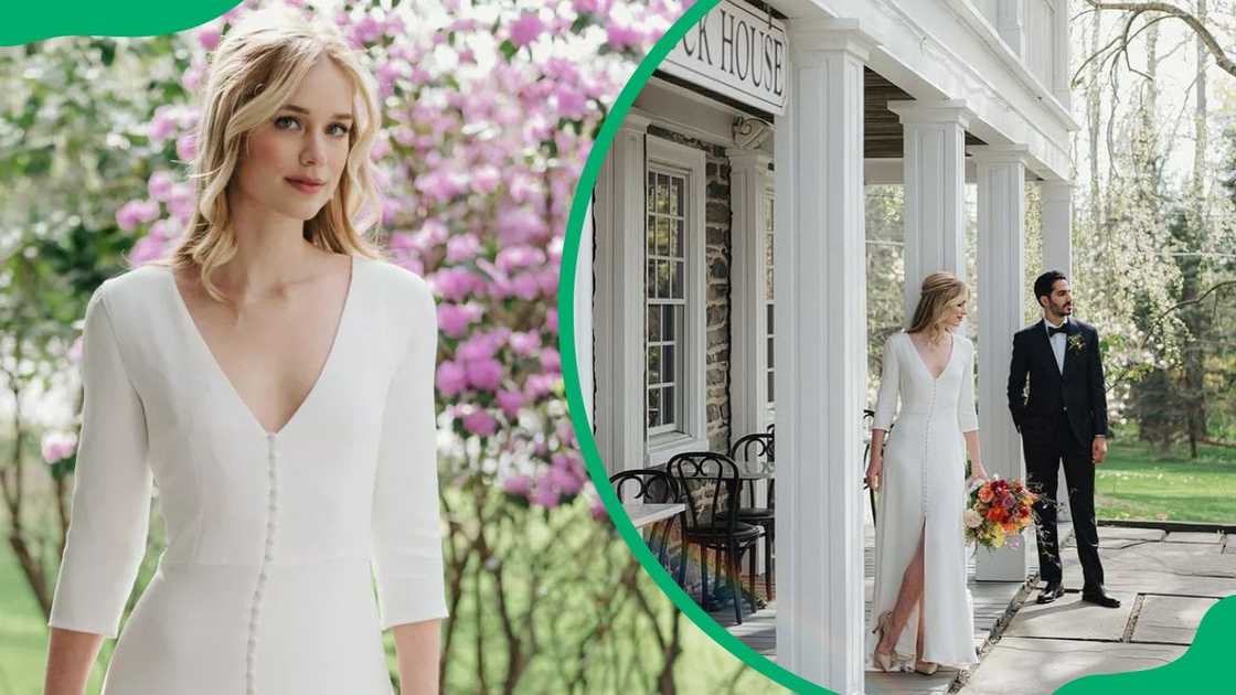 Nieku Manshadi and Elizabeth Lail at their 2021 wedding in New York City