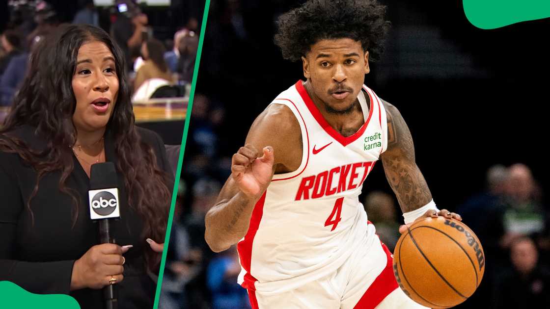 Jalen Green during a Houston Rockets and Timberwolves match Jalen Green during a Houston Rockets and Timberwolves match