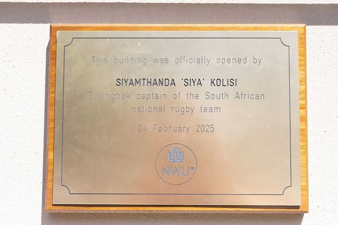 Siya Kolisi opened the Siya Kolisi Residence at the North-West University.