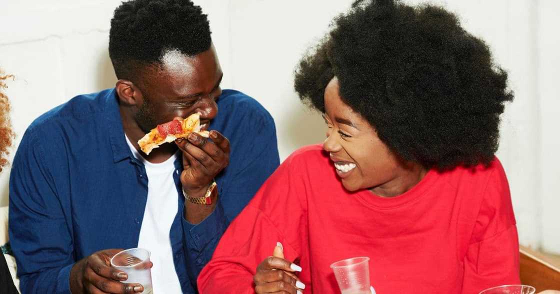 People eating and drinking People eating and drinking