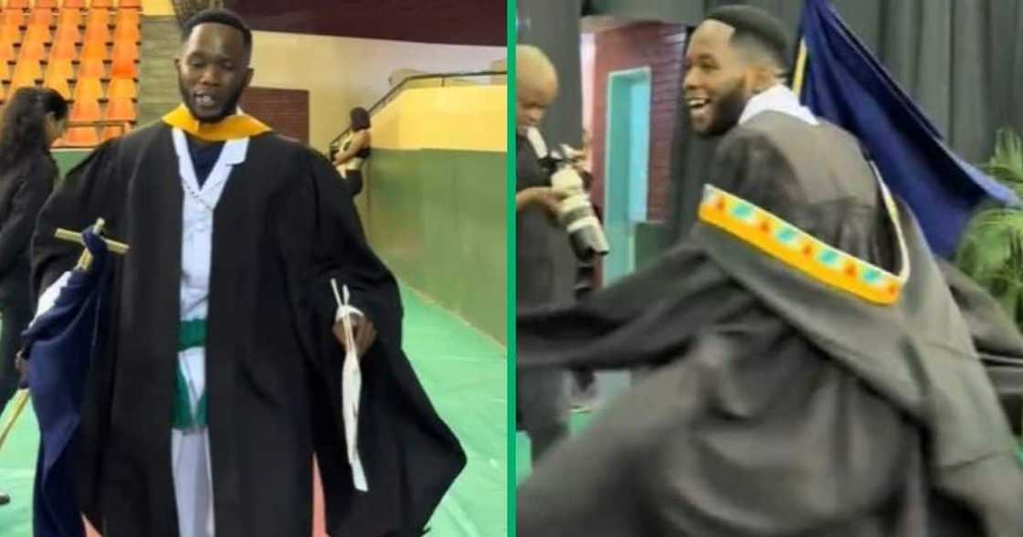 UKzn graduate does Zion dance at graduation ceremony UKzn graduate does Zion dance at graduation ceremony