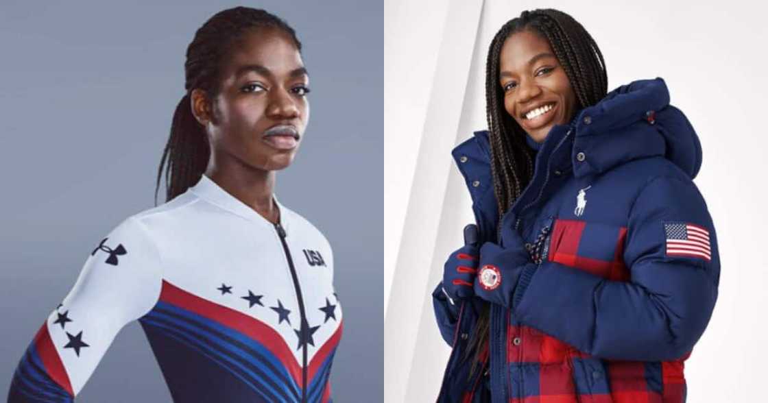 Maame Afua Biney is the first Black woman to be on the US Olympic Speedskating Team Maame Afua Biney is the first Black woman to be on the US Olympic Speedskating Team