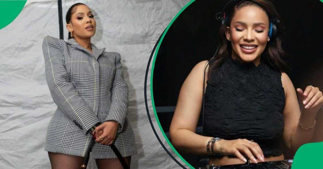 Thuli Phongolo recently trended over her fire DJ set. Thuli Phongolo recently trended over her fire DJ set.
