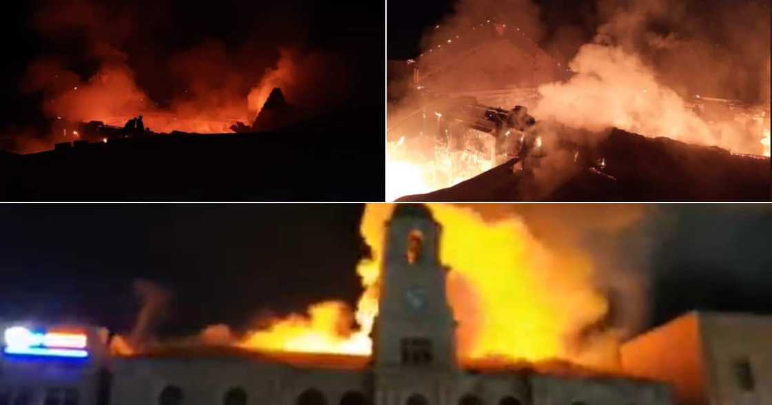 “Everything Is Burning”: Historic Komani Hall Gutted by Fire, SA Suspects Foul Play “Everything Is Burning”: Historic Komani Hall Gutted by Fire, SA Suspects Foul Play