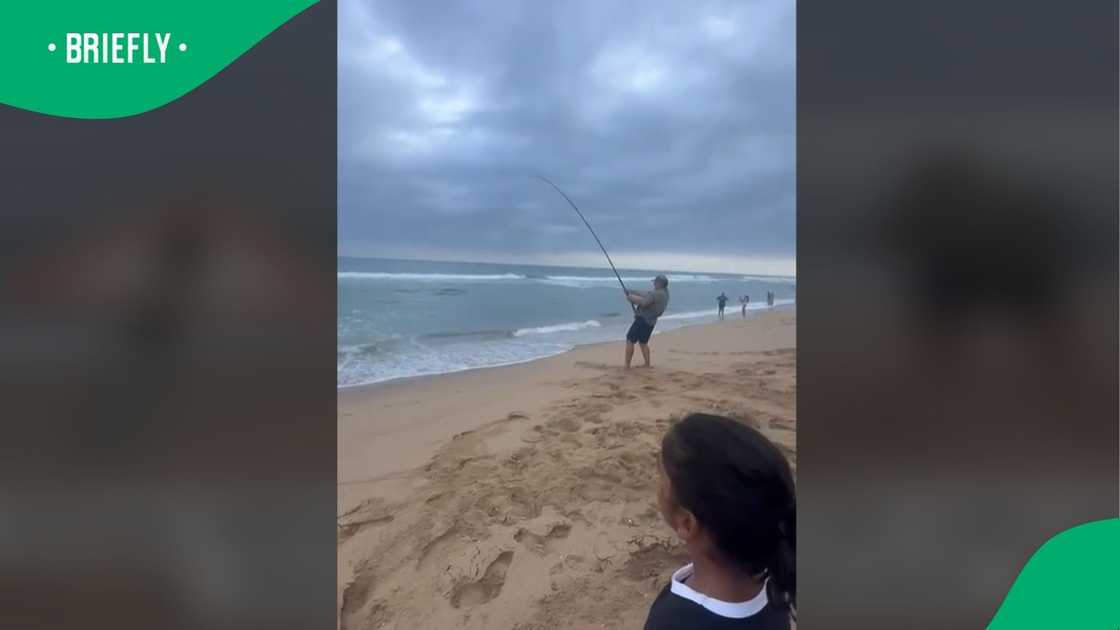 Woman's post on shark infested beach goes viral.