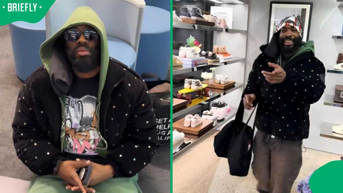 A man tried to touch a woman's hair without asking.