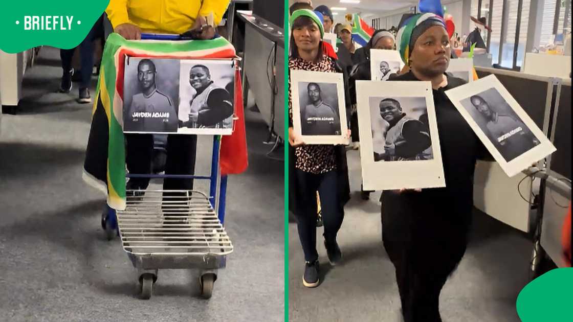 Clicks staff hold emotional procession honouring Jayden Adams and Luqobo Makwedini