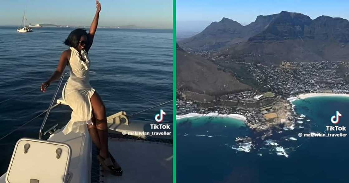 A woman lived it up in Cape Town A woman lived it up in Cape Town