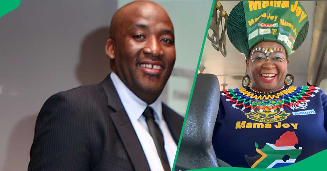 Mzansi reacted to Mama Joy meeting Gayton Mzansi reacted to Mama Joy meeting Gayton