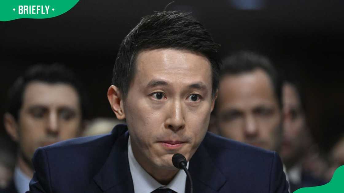 Shou Zi Chew during a 2024 US Senate Judiciary Committee hearing in Washington, D.C.