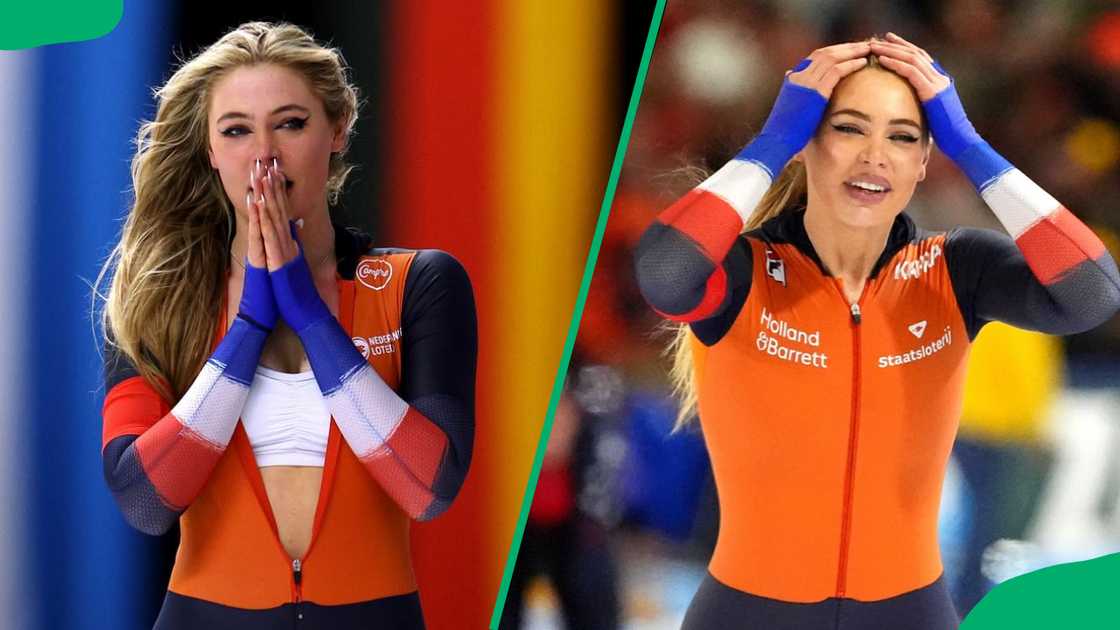 Jutta Leerdam celebrating a win Jutta Leerdam celebrating a win