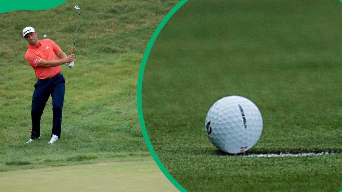 Spain's Jon Rahm scores a birdie