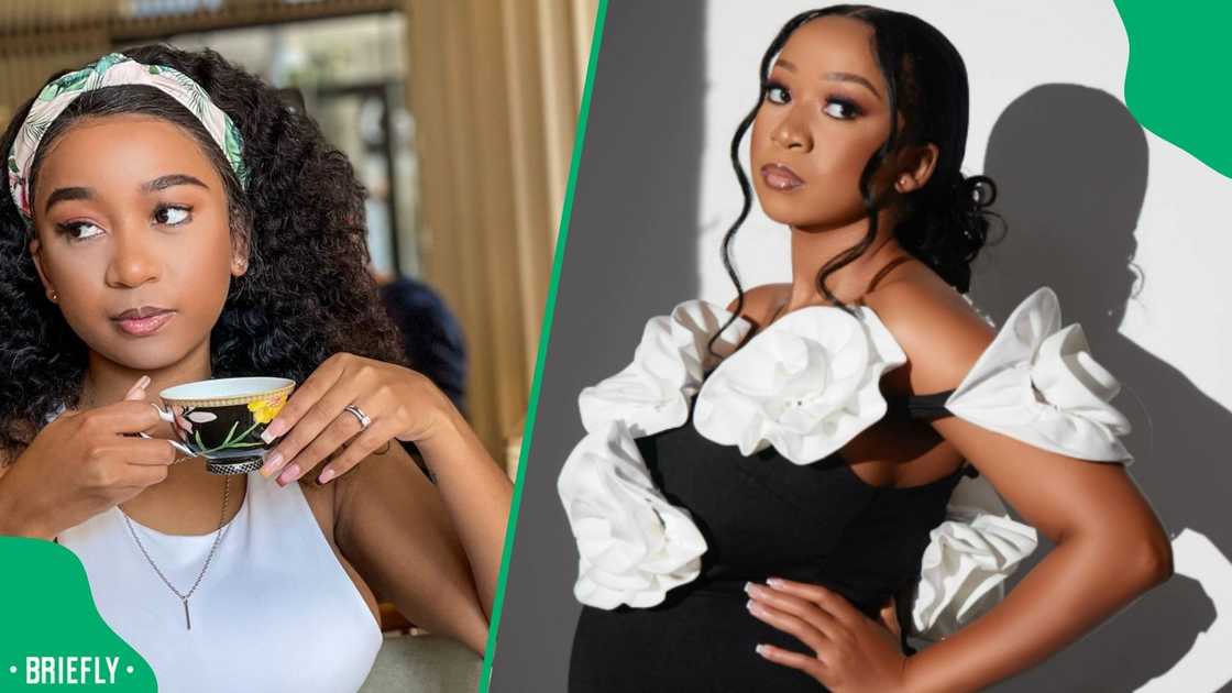 A woman shared a video of Tshia Smith's push present. A woman shared a video of Tshia Smith's push present.