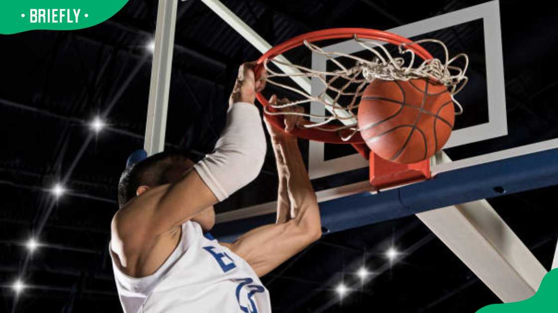 Basketball player in action Basketball player in action