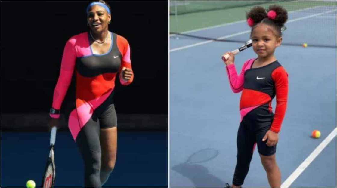 Adorable Serena Williams’ Daughter Olympia Rocks Replica of Her Mom Australian Open Look