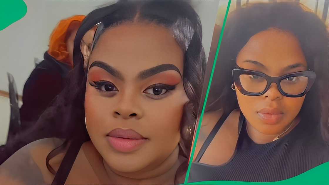 A TikTok video shows a woman unveiling her belt sander. A TikTok video shows a woman unveiling her belt sander.