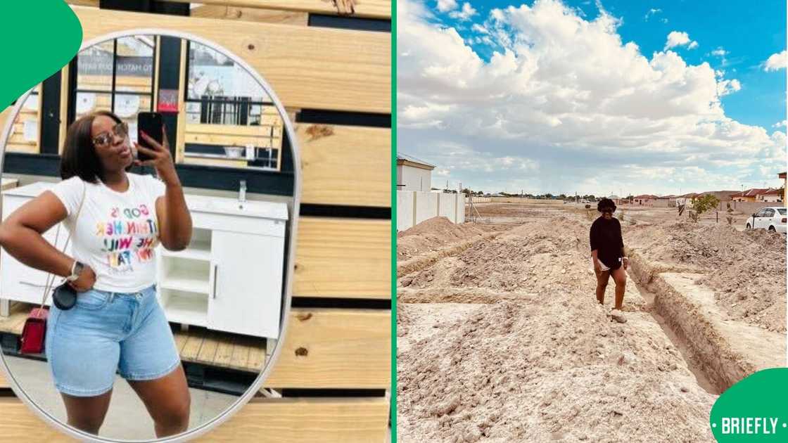 A woman flexed her home after her building project, which left SA impressed. A woman flexed her home after her building project, which left SA impressed.
