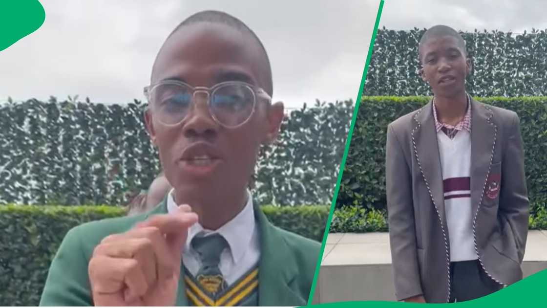 A woman posted a video of a 17 year old who became a matric champ. A woman posted a video of a 17 year old who became a matric champ.