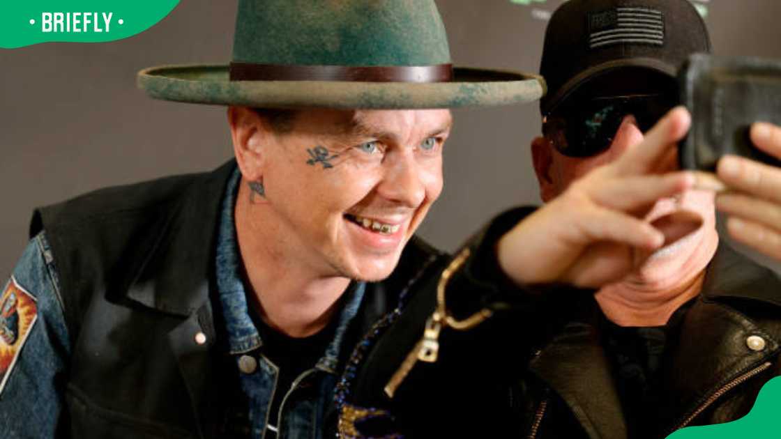 Sid Wilson (L) and Dale Resteghini (R) at the red carpet premiere of "Cracka"