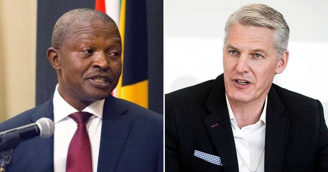 Eskom CEO Andre de Ruyter and Deputy President David Mabuza