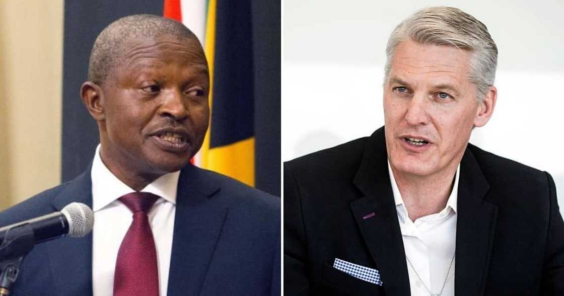 Eskom CEO Andre de Ruyter and Deputy President David Mabuza Eskom CEO Andre de Ruyter and Deputy President David Mabuza