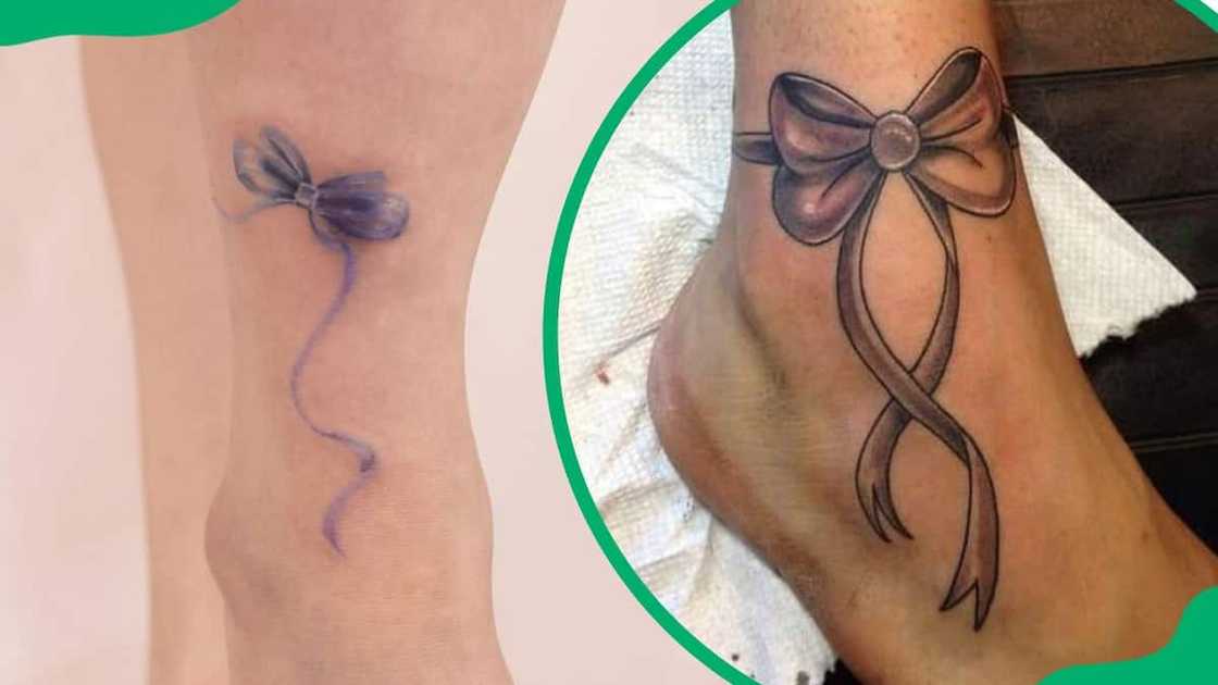 Wrap-around ankle tattoo