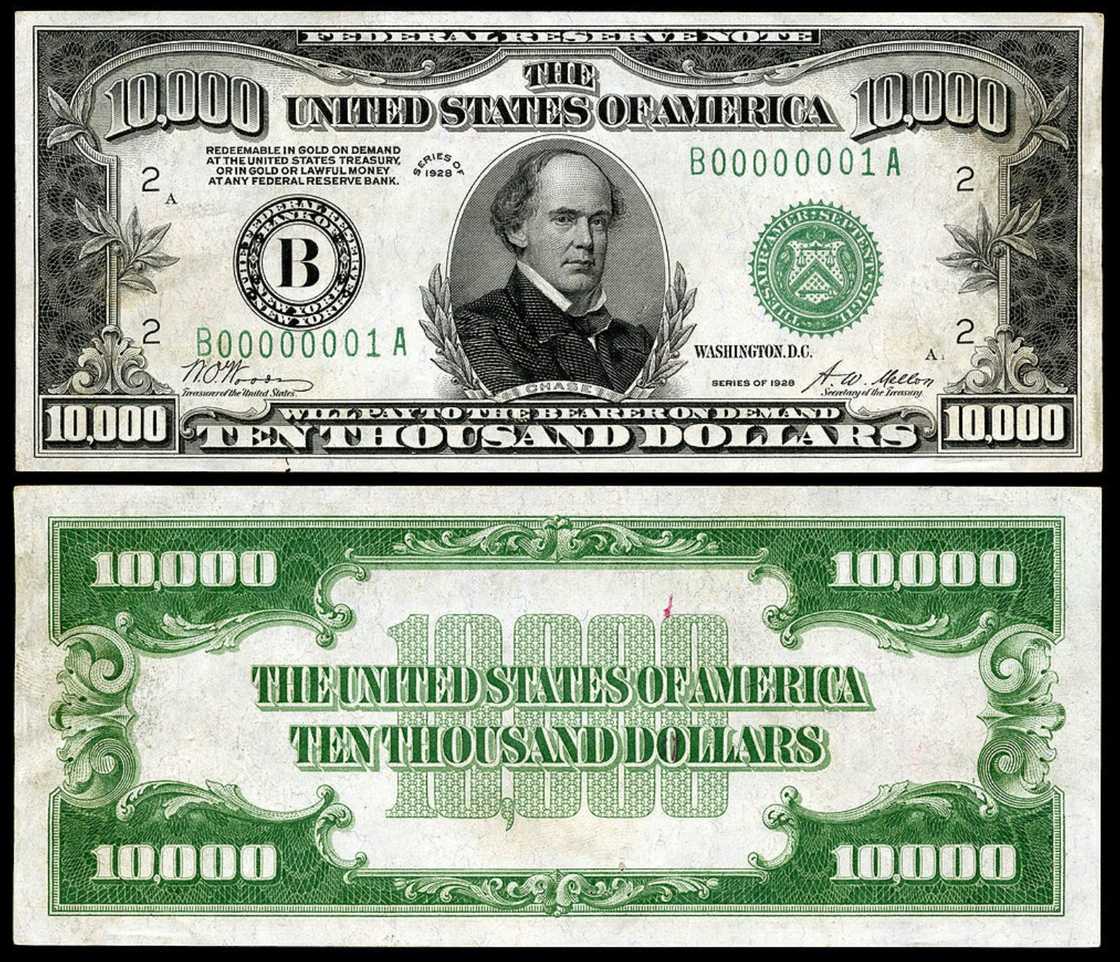The $10,000 bill money The $10,000 bill money