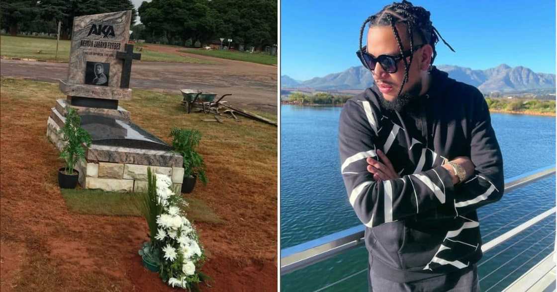 AKA's family present his awards at his grave AKA's family present his awards at his grave
