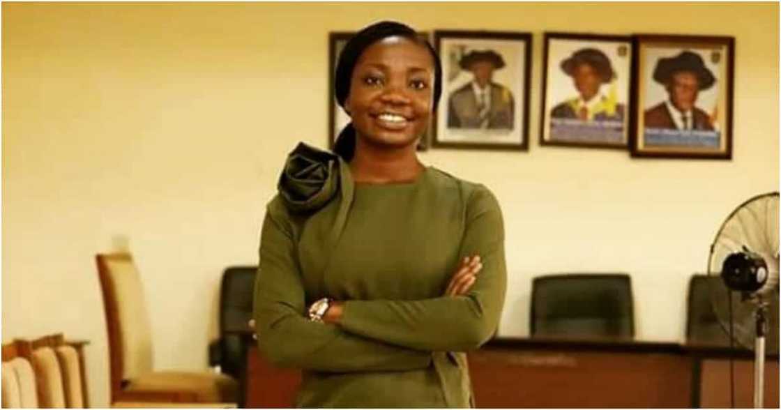 Woman earns PhD in Biochemistry Woman earns PhD in Biochemistry