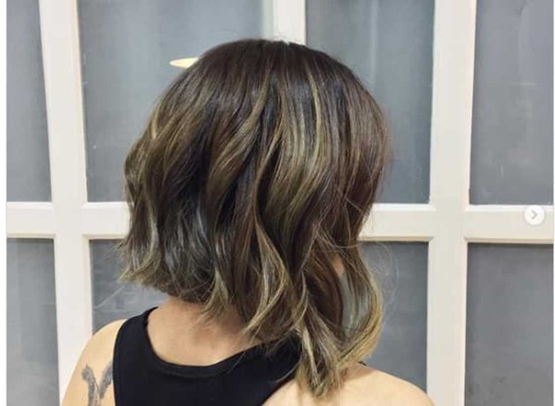 Light color chopped bob Light color chopped bob