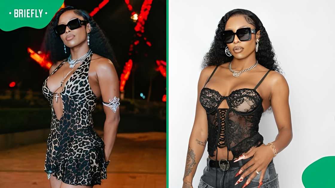 DJ Zinhle has launched her new fragrance. DJ Zinhle has launched her new fragrance.