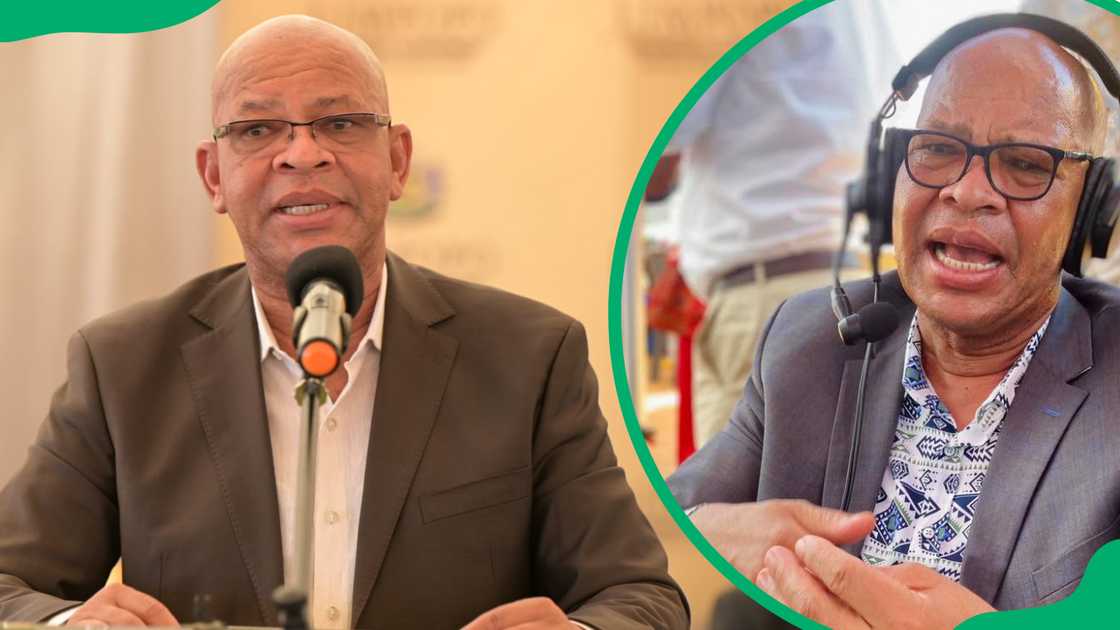 Stanley Mathabatha at a political event Stanley Mathabatha at a political event