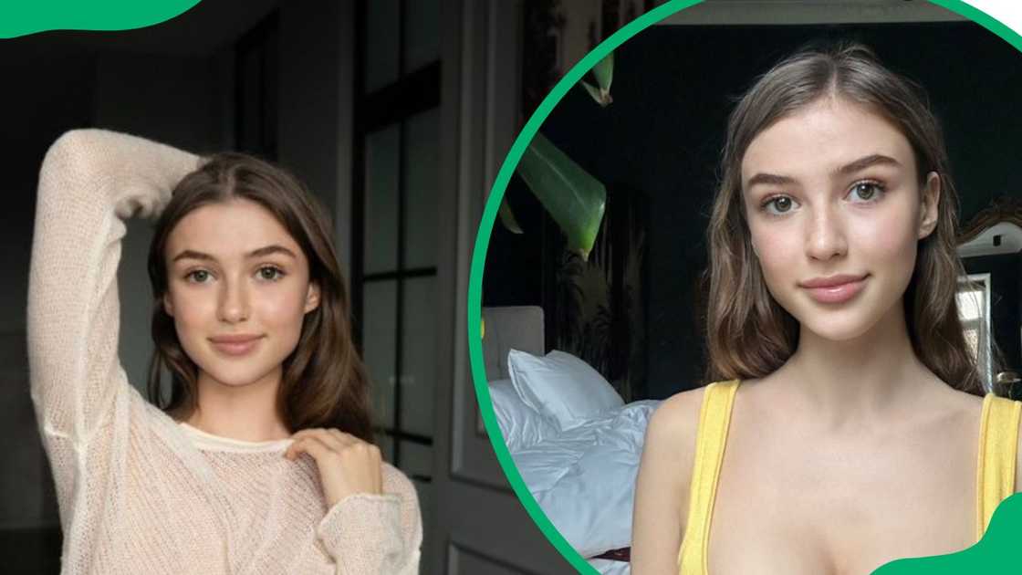 Olivia Casta posing a subtle smile for the camera Olivia Casta posing a subtle smile for the camera