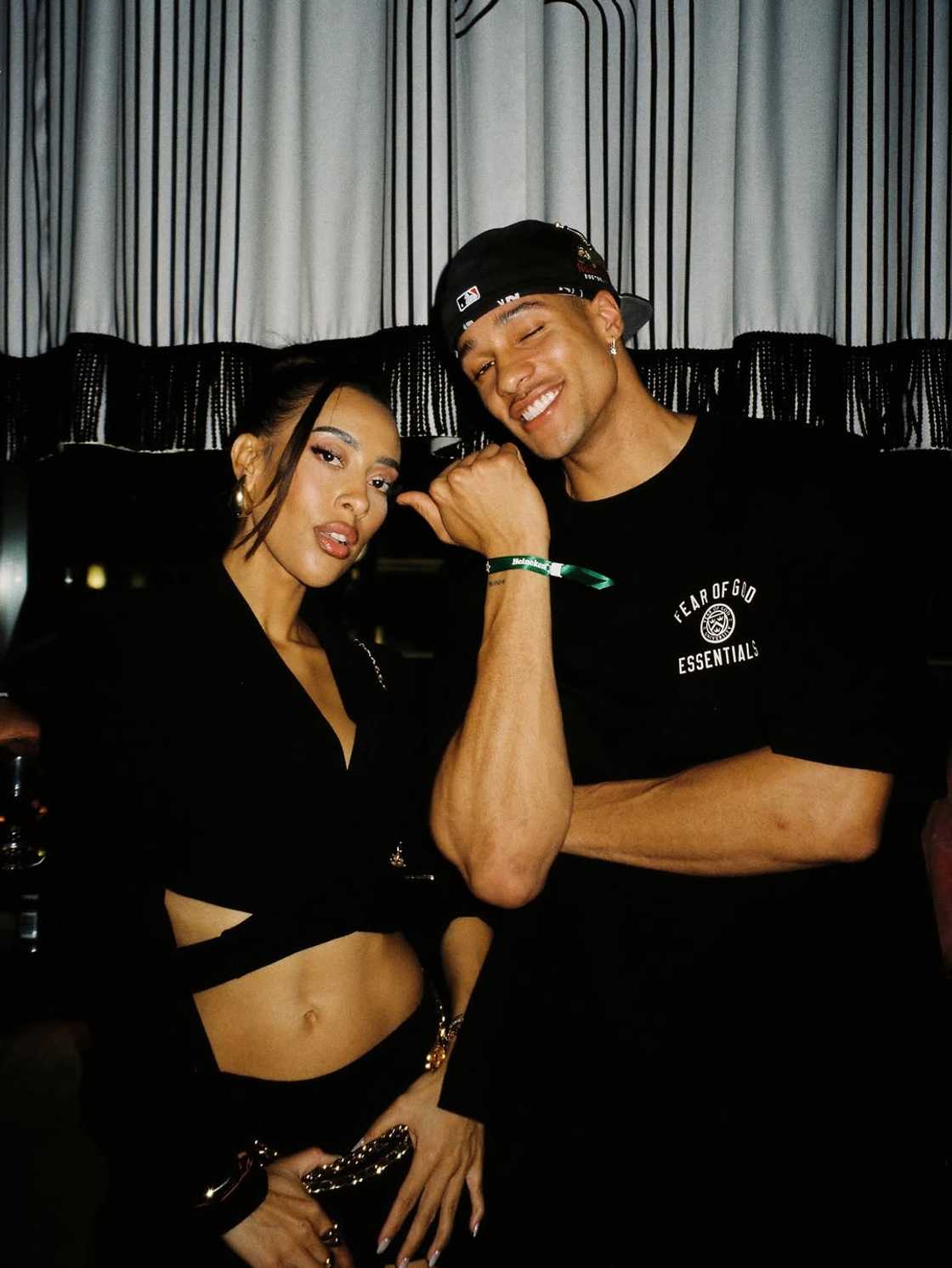 Sarah Langa and Nathan Soan-Mngomezulu at an event. Sarah Langa and Nathan Soan-Mngomezulu at an event.