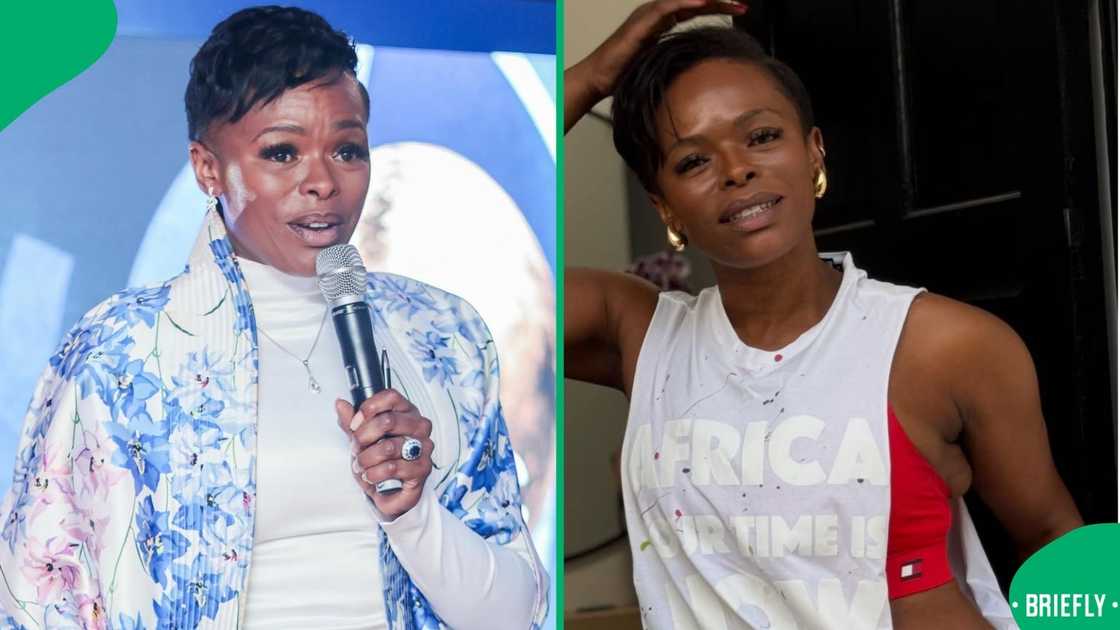 Unathi Nkayi attended an event with her son Unathi Nkayi attended an event with her son