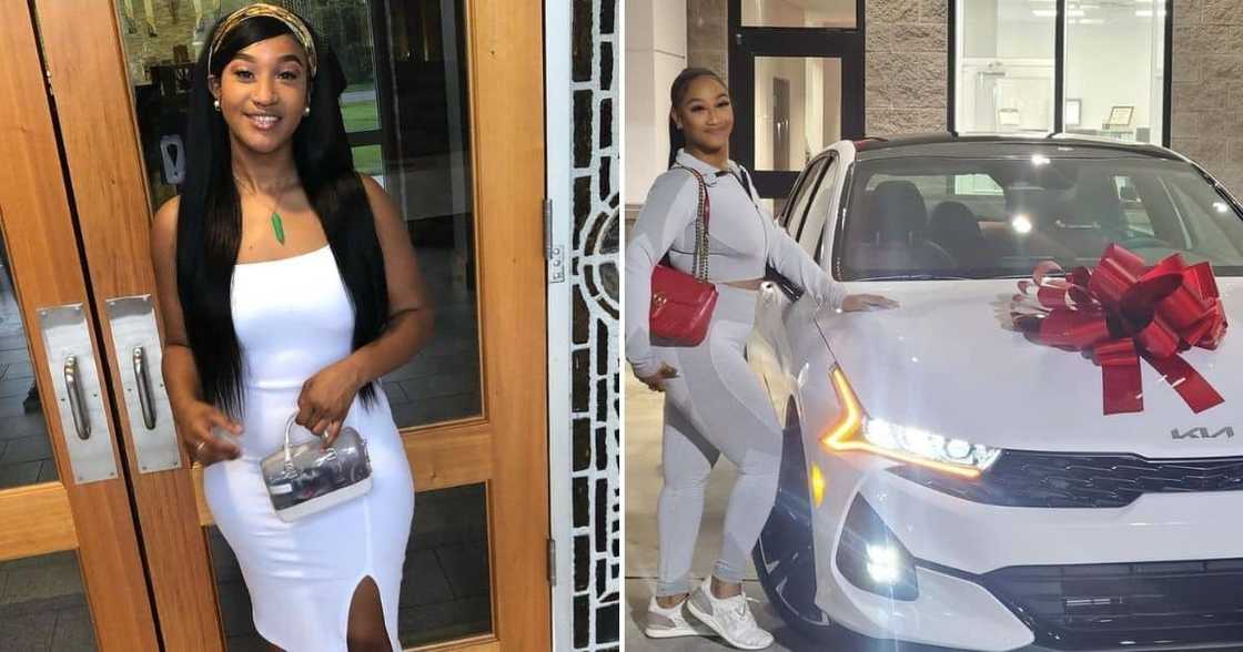 Kia K5 GTLine, new car, new Kia, white car, stunning woman, buys new car, viral social media posts, trending news, viral news Kia K5 GTLine, new car, new Kia, white car, stunning woman, buys new car, viral social media posts, trending news, viral news
