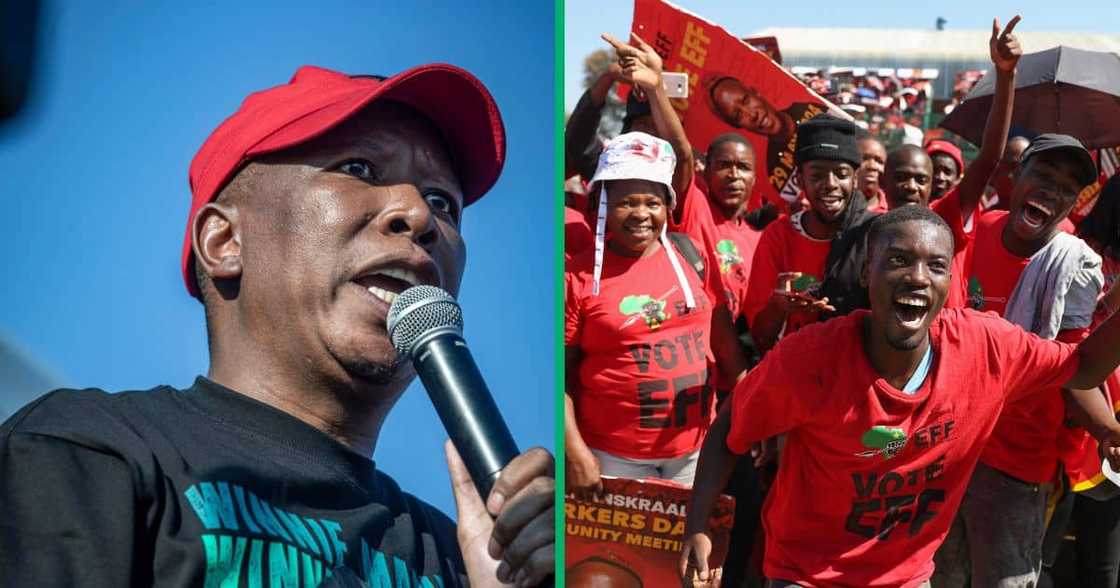 EFF leader Julius Malema told elders in Inanda, Durban to stop voting based on loyalty to deceased leaders. EFF leader Julius Malema told elders in Inanda, Durban to stop voting based on loyalty to deceased leaders.