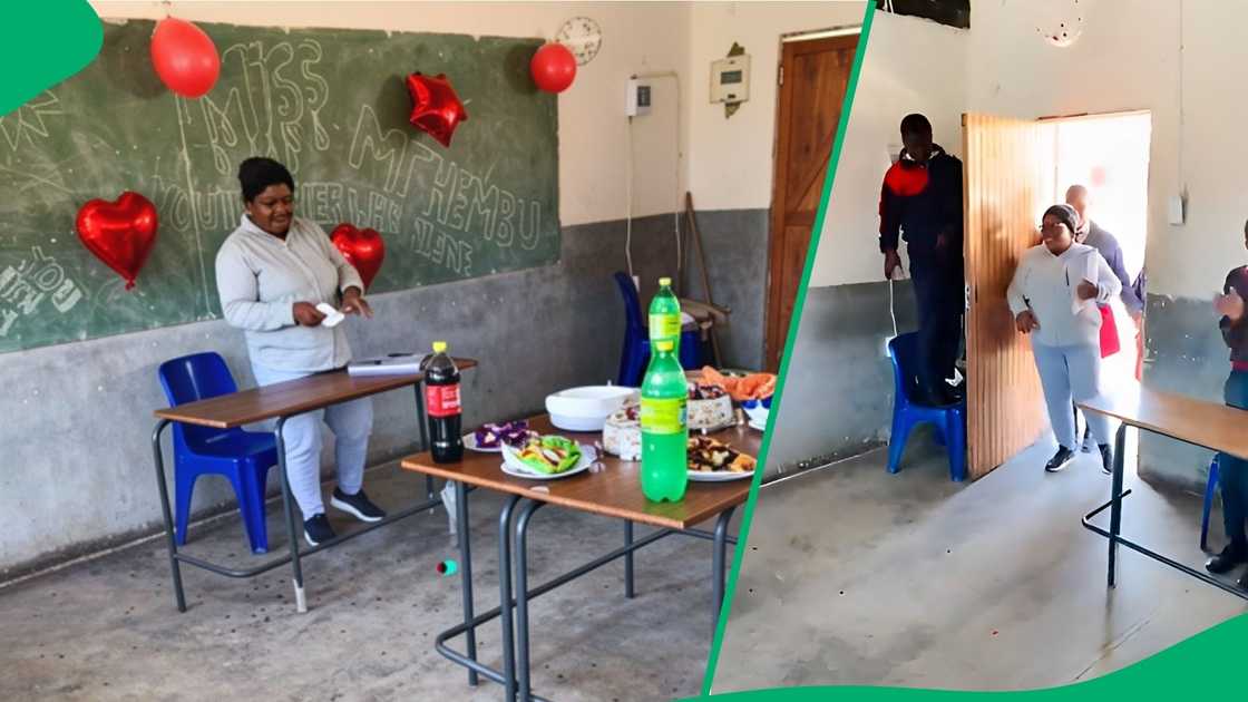 Learners went out of their way to decorate the classroom with balloons and snacks to celebrate her remarkable career Learners went out of their way to decorate the classroom with balloons and snacks to celebrate her remarkable career