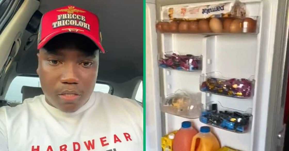 TikTok video show man's fridge TikTok video show man's fridge