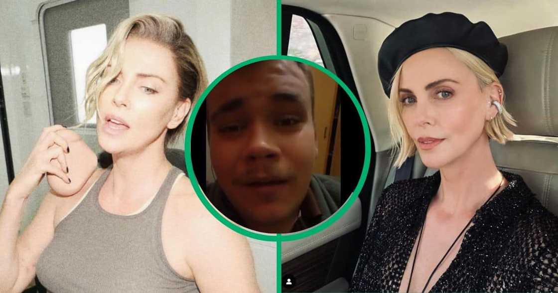 Afrikaner man drags Charlize Theron. Afrikaner man drags Charlize Theron.