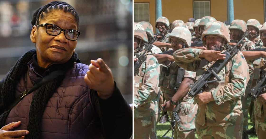 Thandi Modise says SANDF is on standby for EFF's national shutdown Thandi Modise says SANDF is on standby for EFF's national shutdown