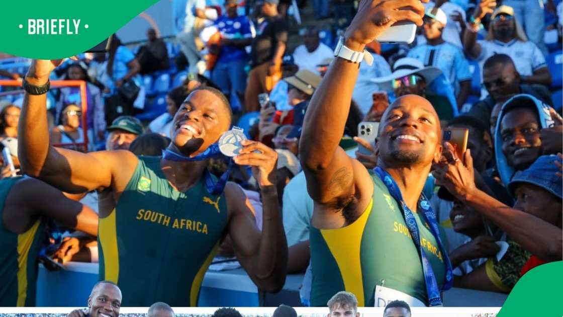 South Africa won silver in the world relays final