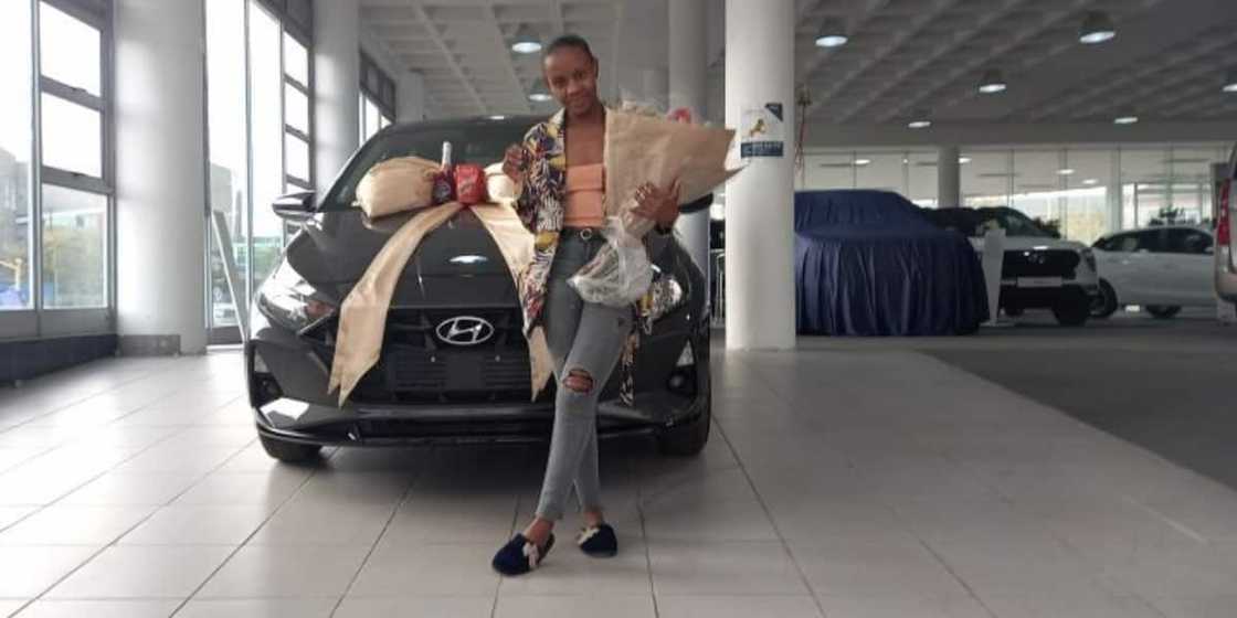 Lady Celebrates Buying a Brand New Car as 1st Whip, Many React as Adorable Photo Lights up the Internet Lady Celebrates Buying a Brand New Car as 1st Whip, Many React as Adorable Photo Lights up the Internet