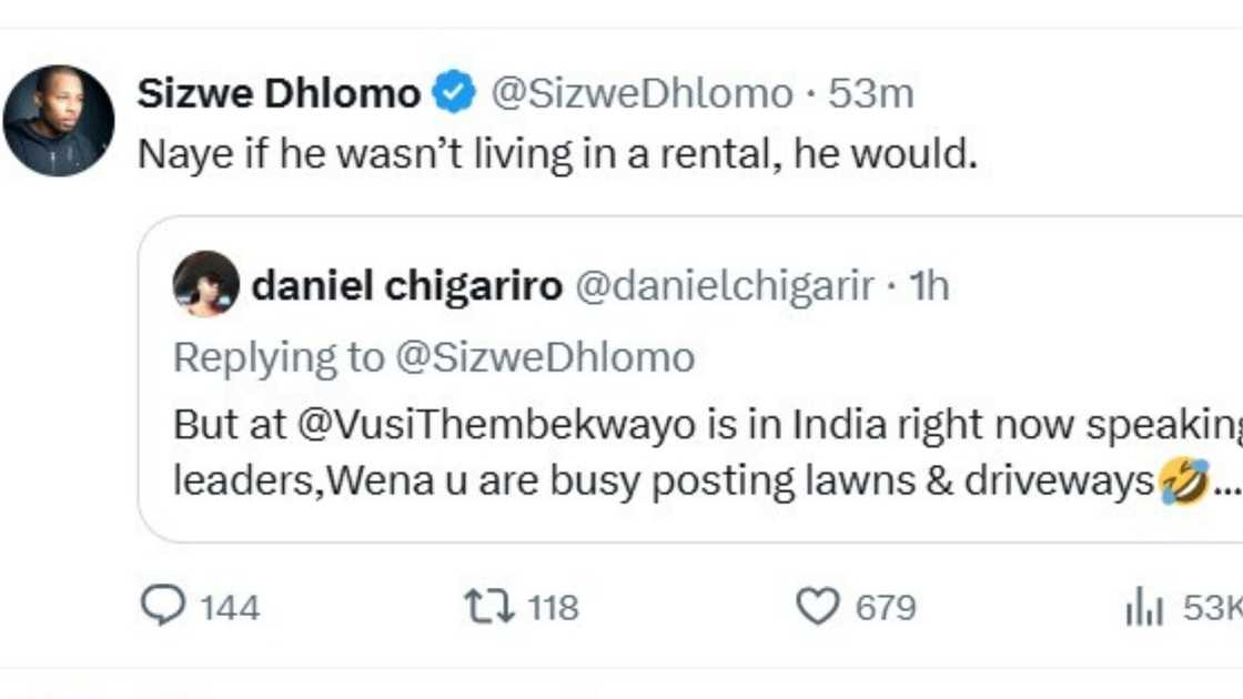 Sizwe Dhlomo alleges Vusi Thembekwayo rents house