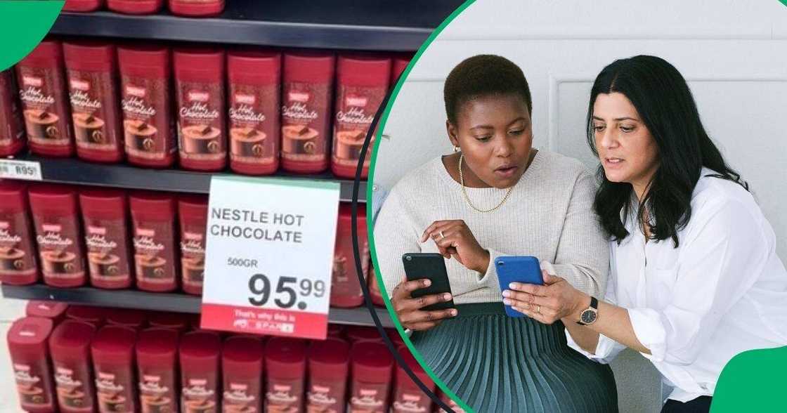 People are shocked at Spar's R95 tin of hot chocolate.