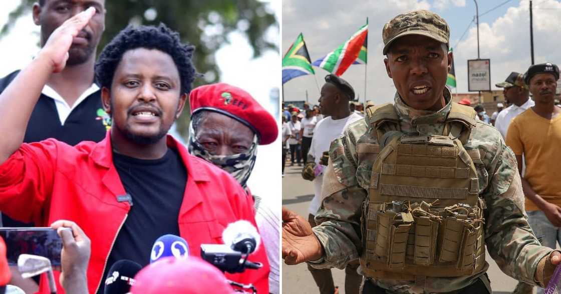 EFF, Julius Malema, Slams Nhlanhla Lux Dlamini, toy soldier, Operation Dudula, Dobsonville Police Station, Soweto, Johannesburg, Victor Ramerafe, drug dealing