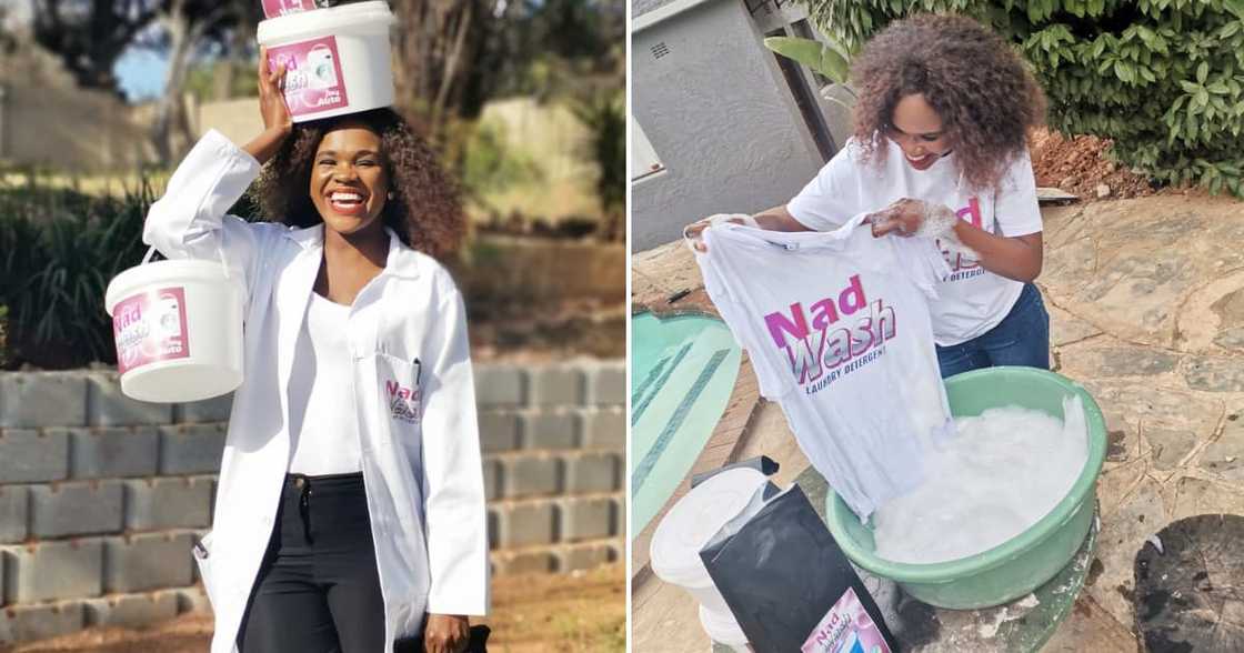 Nandi Hlungwani started her own washing powder company, Nad Wash