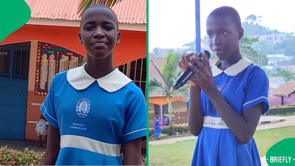 The girl's video reached 5 million views and thousands of compliments from impressed social media users The girl's video reached 5 million views and thousands of compliments from impressed social media users
