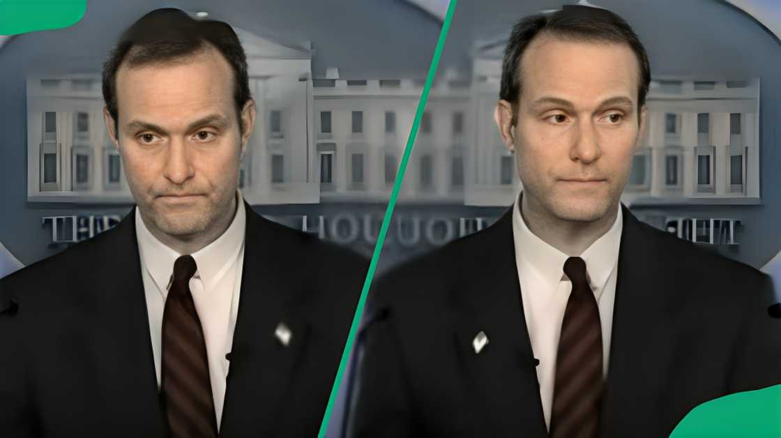 Supposed Theodore Barrett addressing a group of journalists Supposed Theodore Barrett addressing a group of journalists