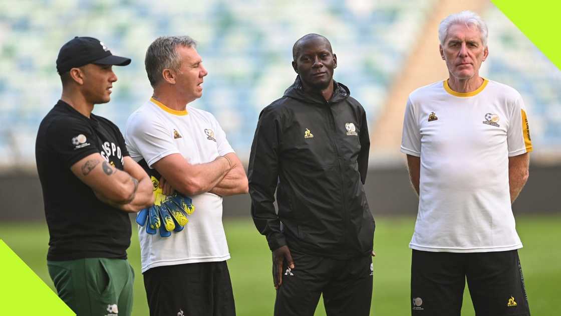 Bafana Bafana coach Hugo Broos has been praised for his work with the national side. Bafana Bafana coach Hugo Broos has been praised for his work with the national side.